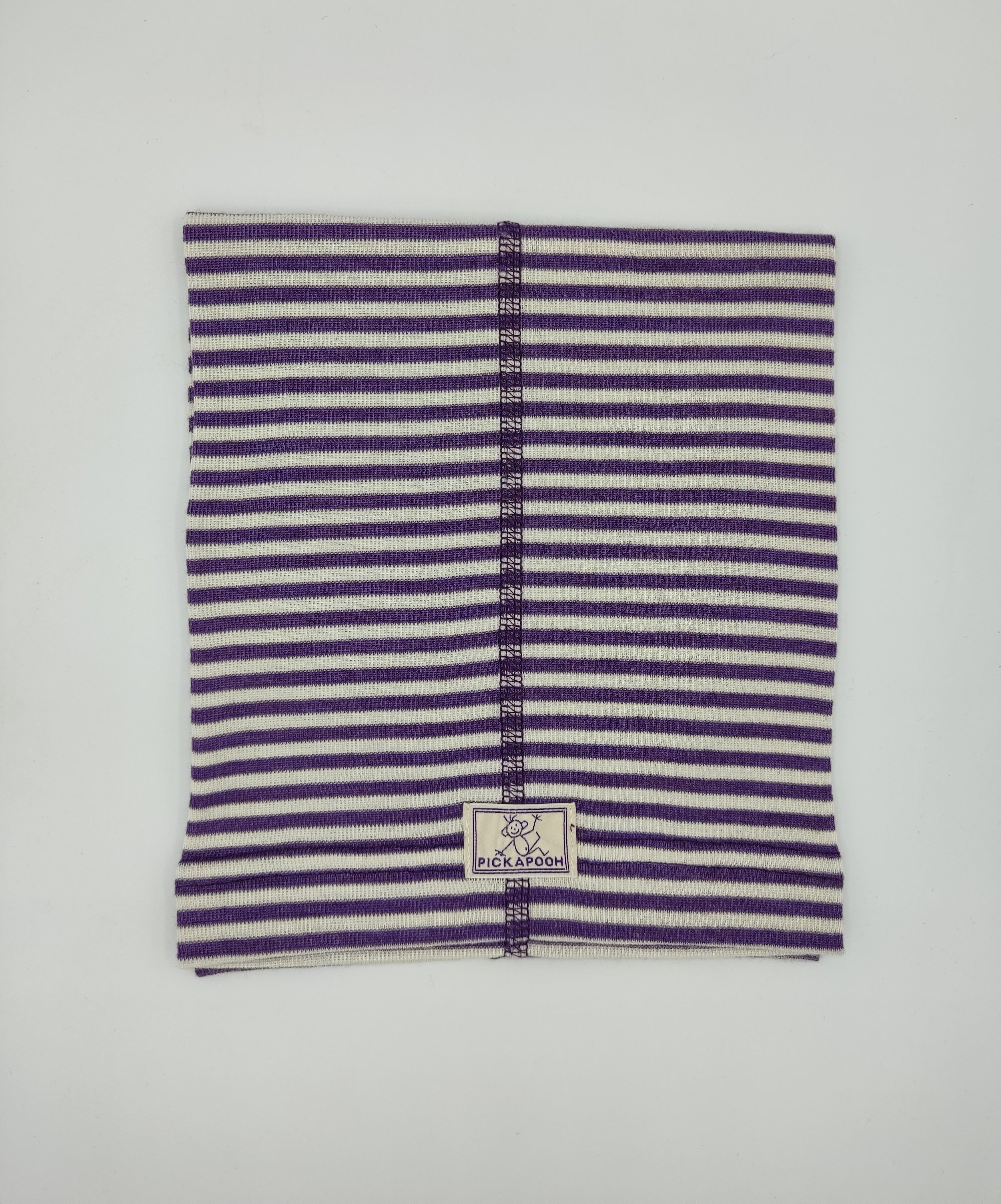 Scaldacollo in lana e seta per bambino e adulto // riga Viola